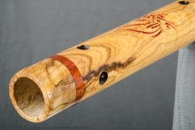 Olive Native American Flute, Minor, Mid F#-4, #K10D (7)